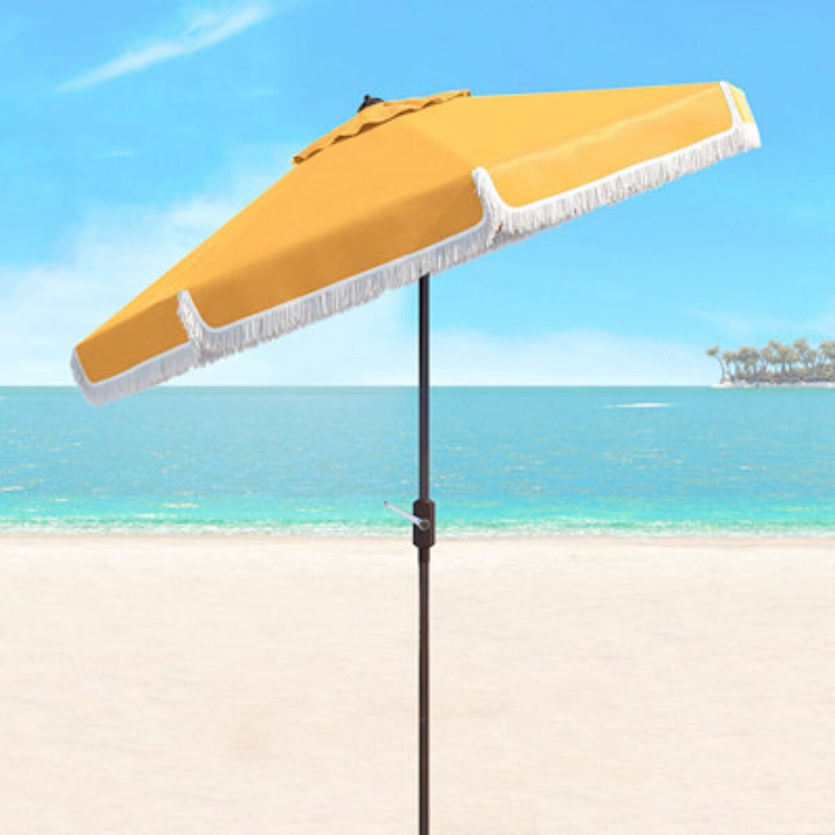 fringed beach parasol